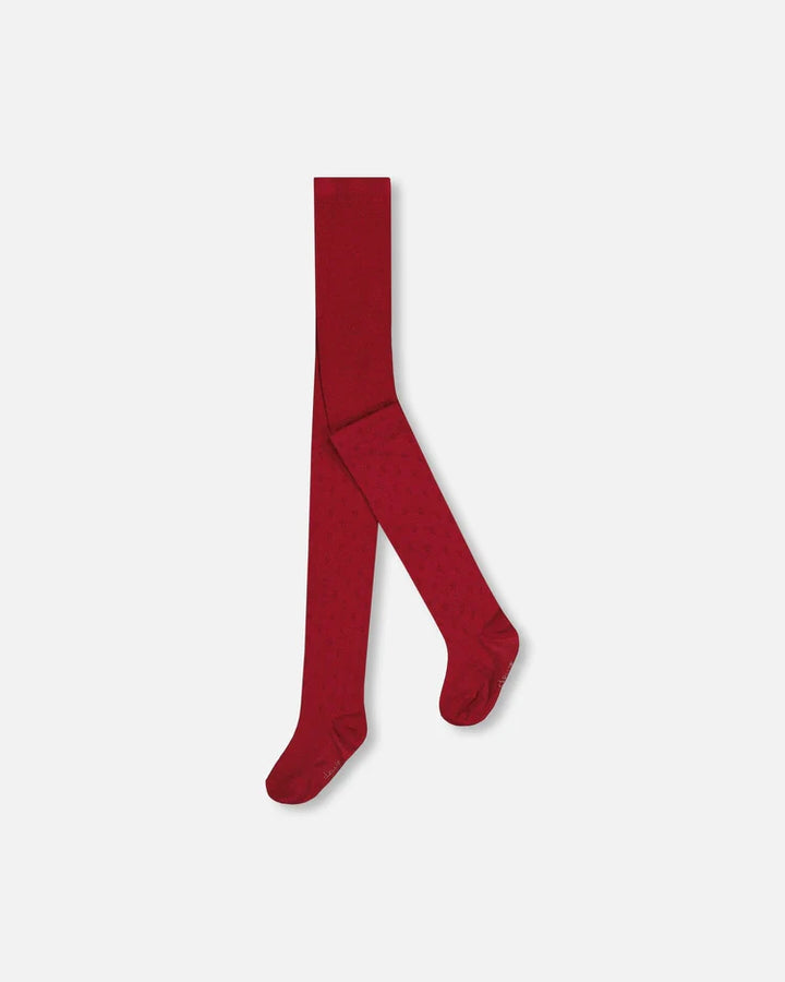 Deux Par Deux Girls Tights F20NGC-775 Rumba Red *