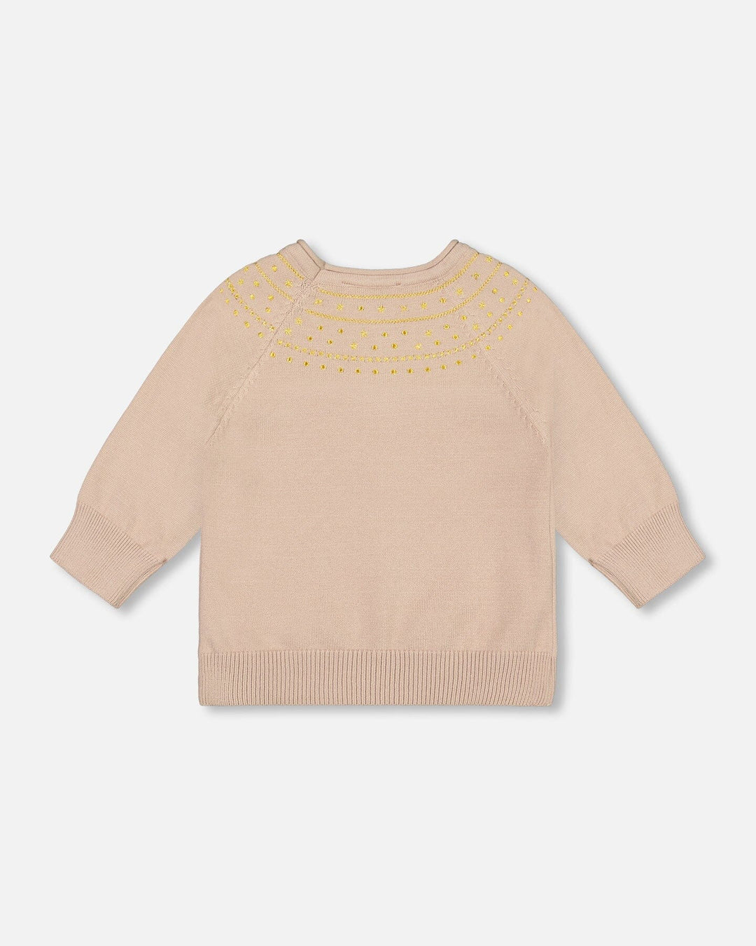Deux par Deux Girls 3/4 Sleeve Sweater F20NGT30 Cement **