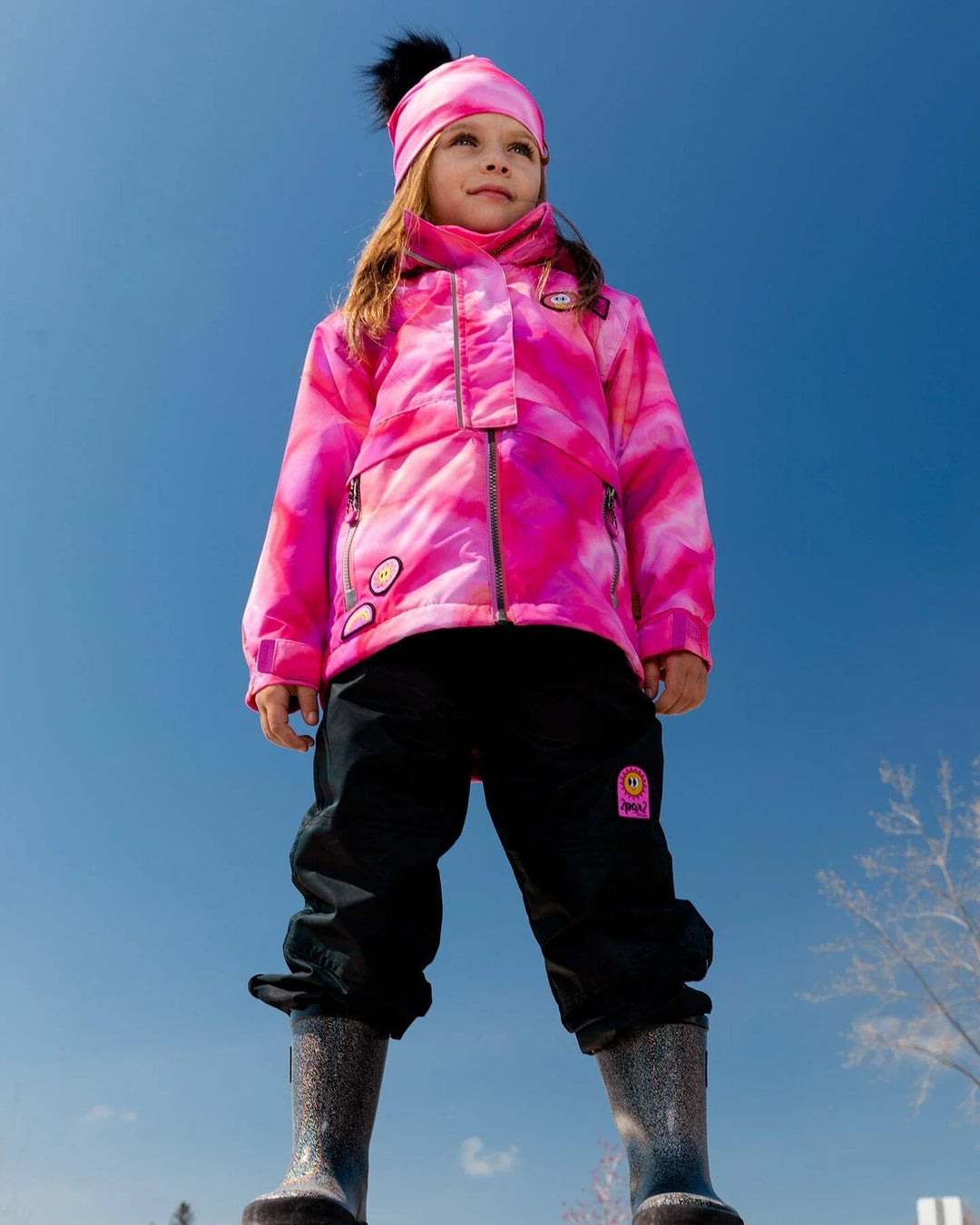 Deux Par Deux Girls Jacket & Rain Pant Set  F30W51  Anthracite *