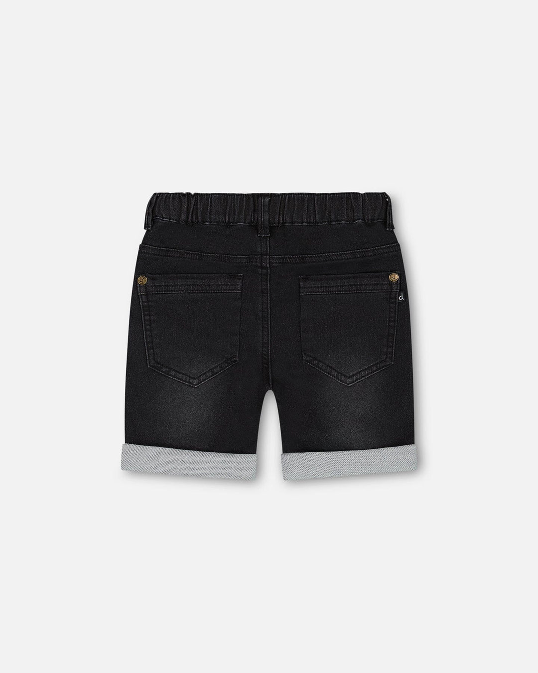 Deux Par Deux Baby Boy French Terry Short  F30YB25  Black Denim Texture*