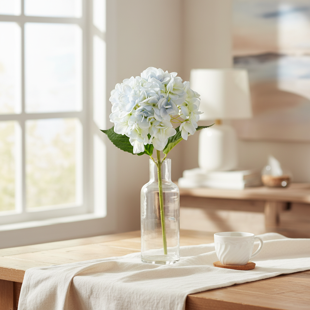 Raz Real Touch Blue Hydrangea F4222603