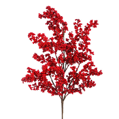 Raz 27.5" Red Berry Spray  F4306685