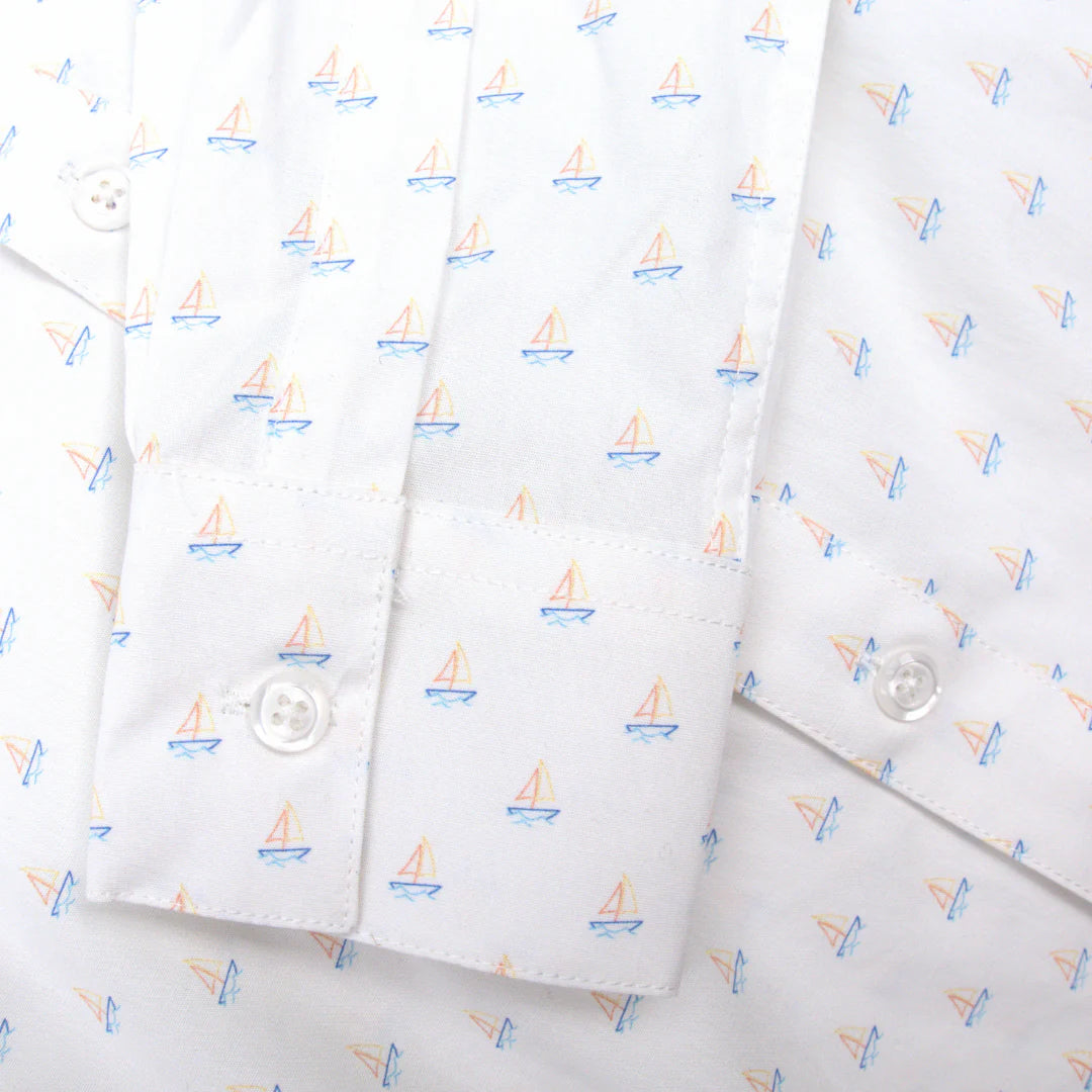 Appaman Boys Standard Dress Shirt    F8STA-MGS   Morning Sail