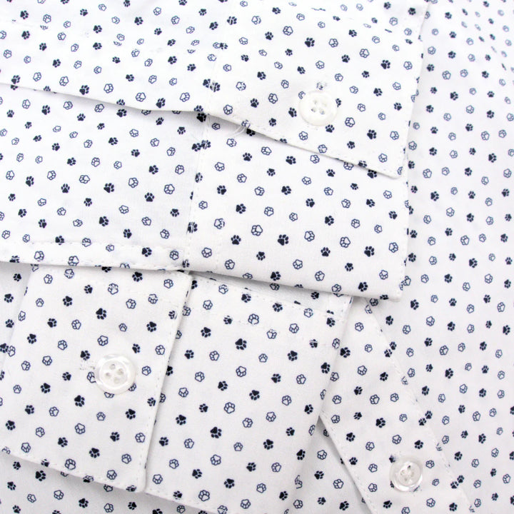 Appaman Boys Standard Dress Shirt   F8STA-PWP  Paw Prints