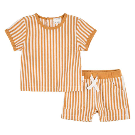 Petit Lem Baby Boy 2Pce. SS Top + Shorts Set  26SGW31E02  Yellow Gold **