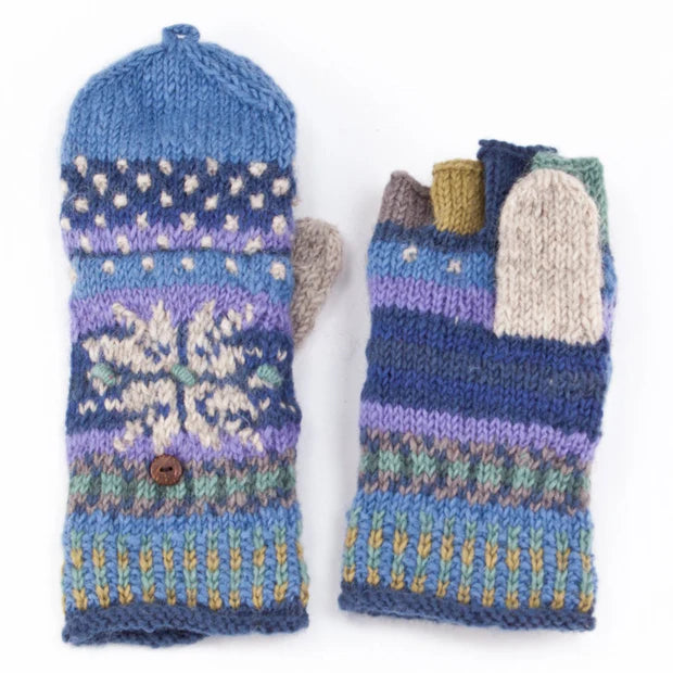 Lost Horizons Jasper Finger Mittens - Blue