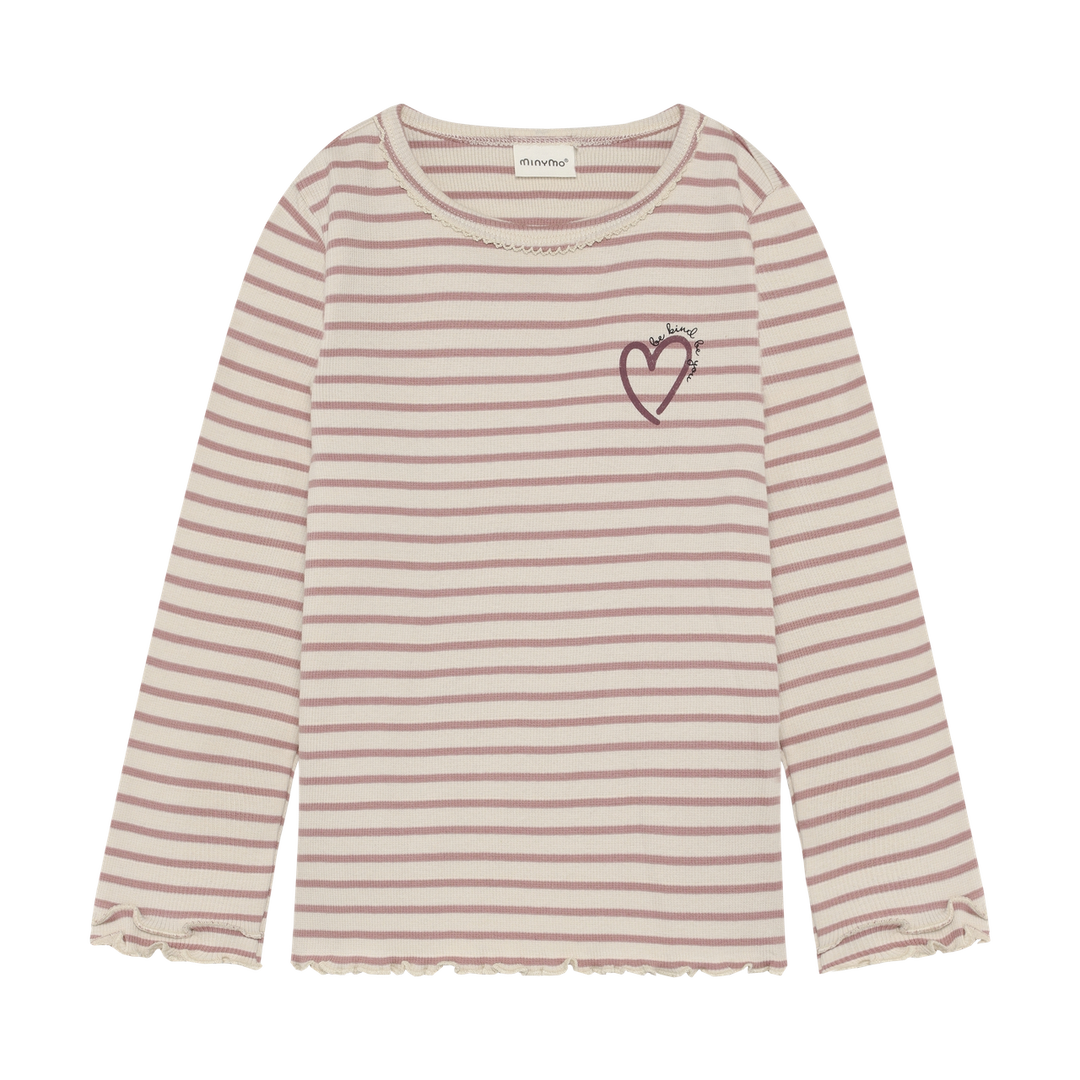 Minymo Girls Ribbed Long Sleeve Tee   124442-6510