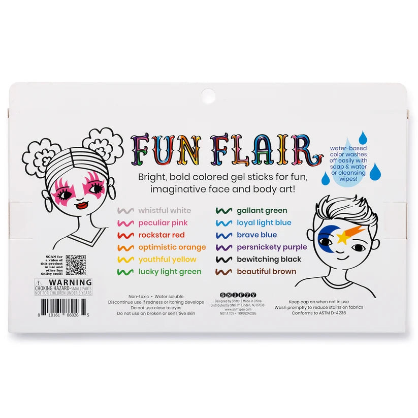 Snifty Fun Flair Face and Body Color Gel Sticks