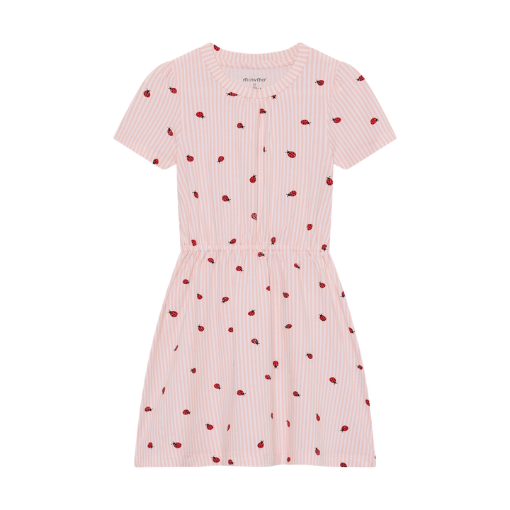 Minymo Girls Ladybug Print Dress   124382-5003