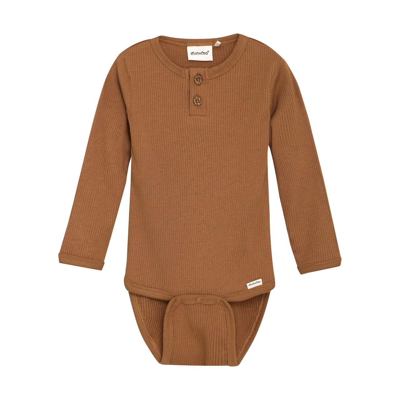 Minymo Baby Long Sleeve Rib Bodysuit  114052-2200