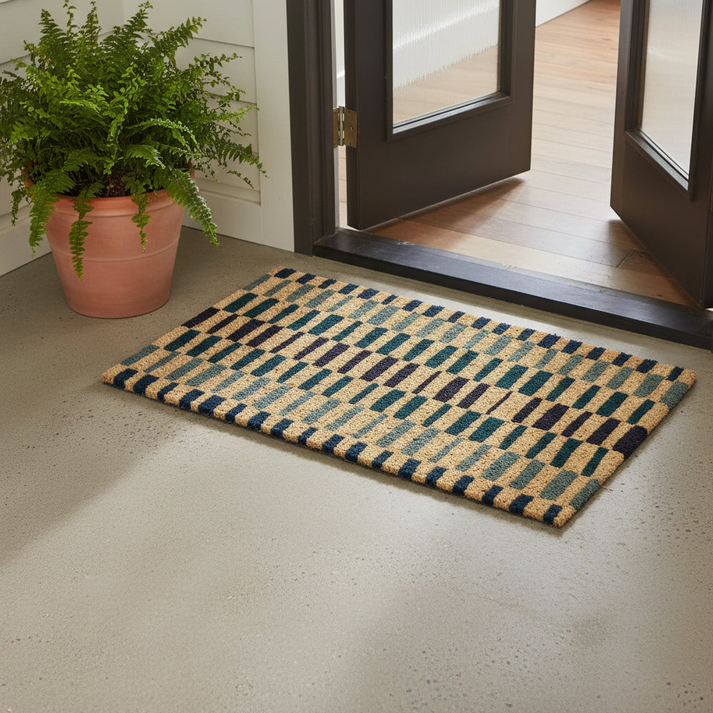 Tag Coir Mat - Summer Living Stripe G19706