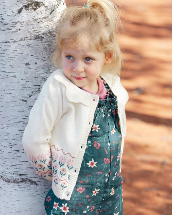 Deux Par Deux Baby Girl Knit Cardigan  G20ET31-101  Off White *