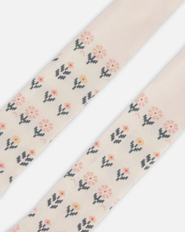Deux par Deux Baby Girl Tights  G20ET  Off White