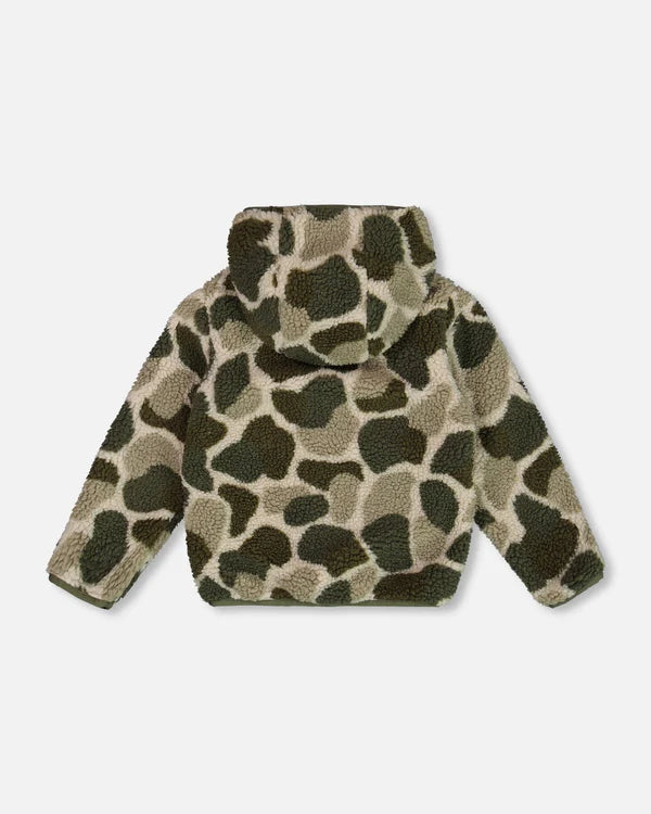 Deux Par Deux Boys Reversible Mid Season Jacket  G20W60  Kombu green *