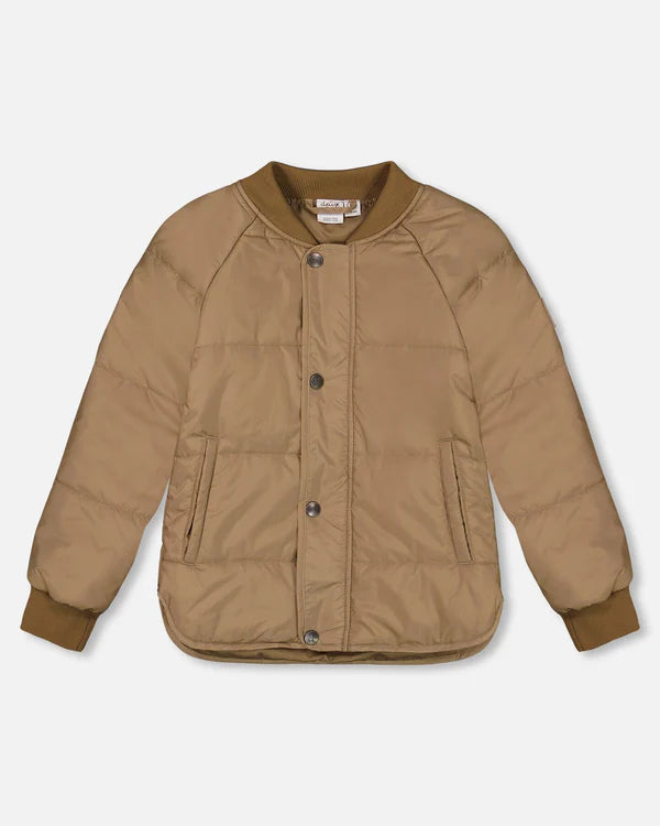 Deux Par Deux Boys Quilted Mid Season Bomber  G20W61  Ermine *