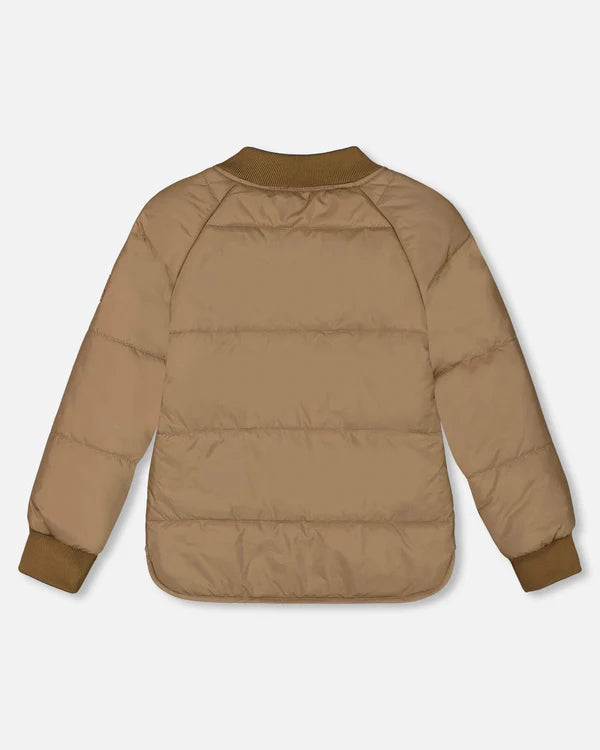 Deux Par Deux Boys Quilted Mid Season Bomber  G20W61  Ermine *