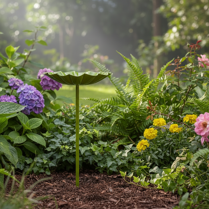 Tag Bird Bath Garden Stake G21140 Lime