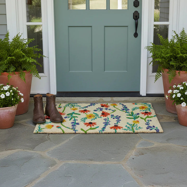 Tag Field Flower Coir Mat G21360