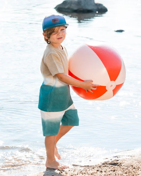 Deux Par Deux Boys Jersey Tee   G30T72  Printed Gradient Sand **