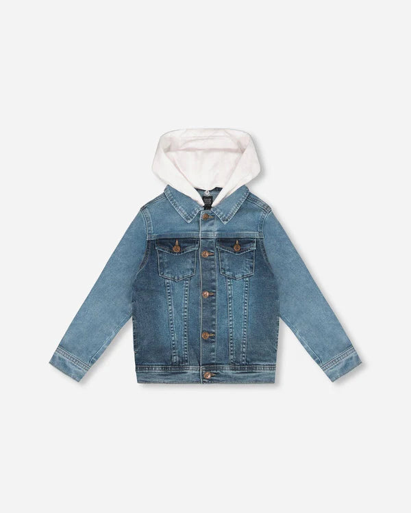 Deux Par Deux Boys Denim Jacket   G30U50   Navy Denim**