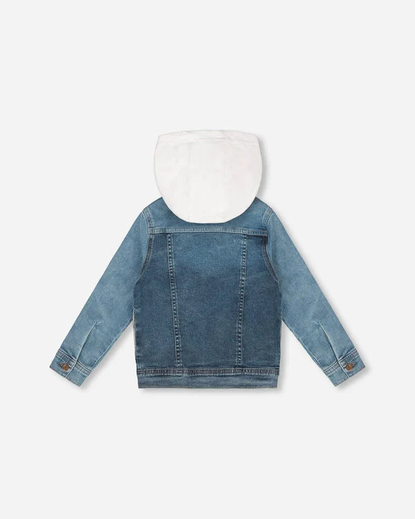 Deux Par Deux Boys Denim Jacket   G30U50   Navy Denim**