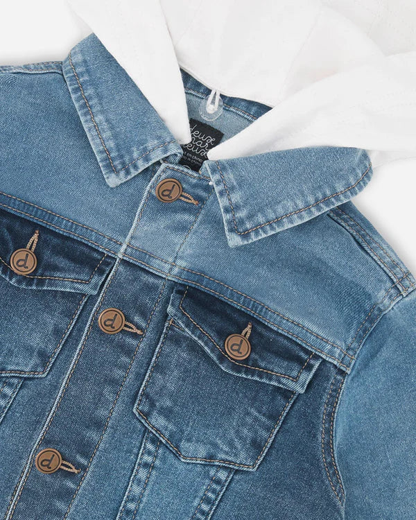 Deux Par Deux Boys Denim Jacket   G30U50   Navy Denim**