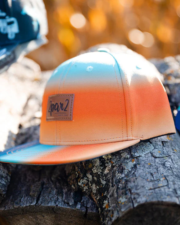 Deux Par Deux Baby Boy Cap   G30VBC   Gradient Orange To Blue*