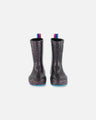 Deux Par Deux Girls Rain Boots   G30WB10   Black With Glitter