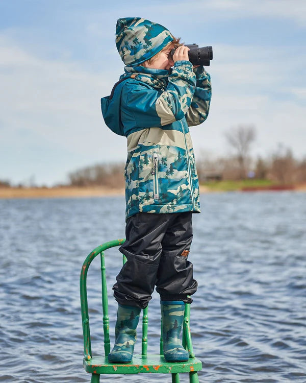 Deux Par Deux Boys Rain Boots   G30WB10   Printed Camo