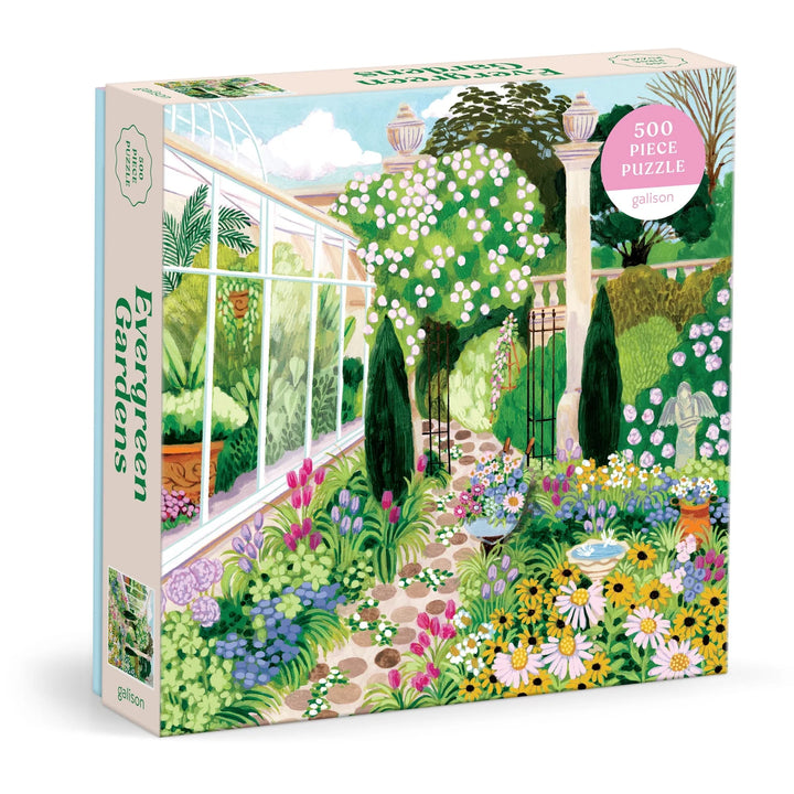 Galison Evergreen Gardens 500 Piece Puzzle