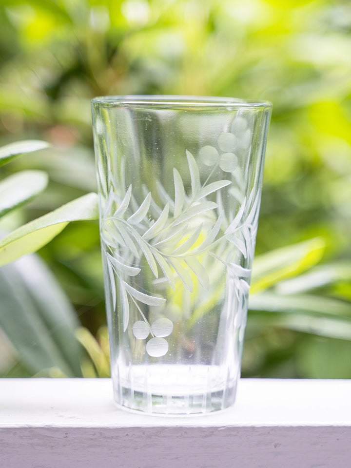 April Cornell Fleur Drinking Glass