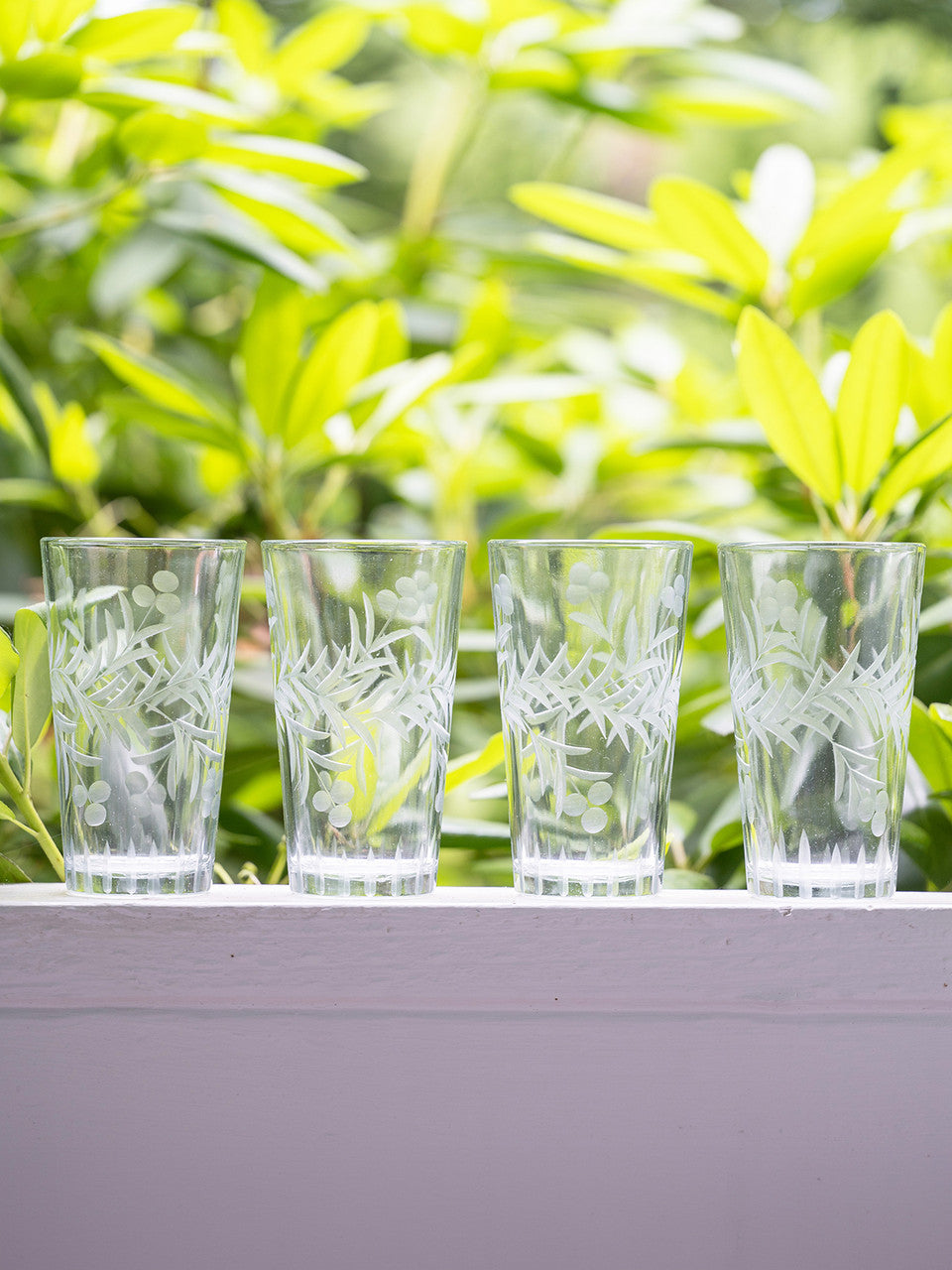 April Cornell Fleur Drinking Glass