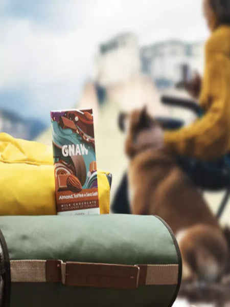 Gnaw Chocolate Bar - Almond Toffee Sea salt