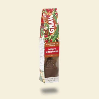 Gnaw Festive Milk Chocolate Spoon