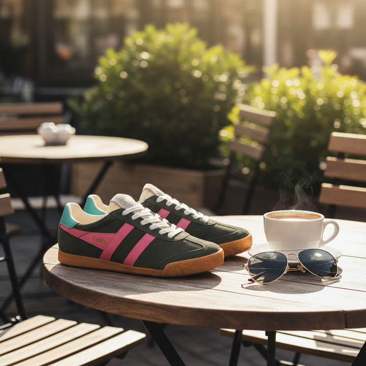 Gola Elan Sneaker  Dark Khaki/Bubblegum/Sea Mist