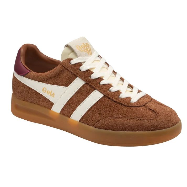 Gola Cyclone Sneaker  -  Umber/Off White/ Cerise/Gum