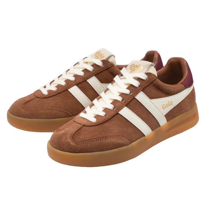 Gola Cyclone Sneaker  -  Umber/Off White/ Cerise/Gum