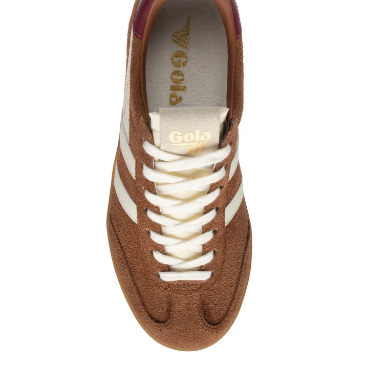 Gola Cyclone Sneaker  -  Umber/Off White/ Cerise/Gum