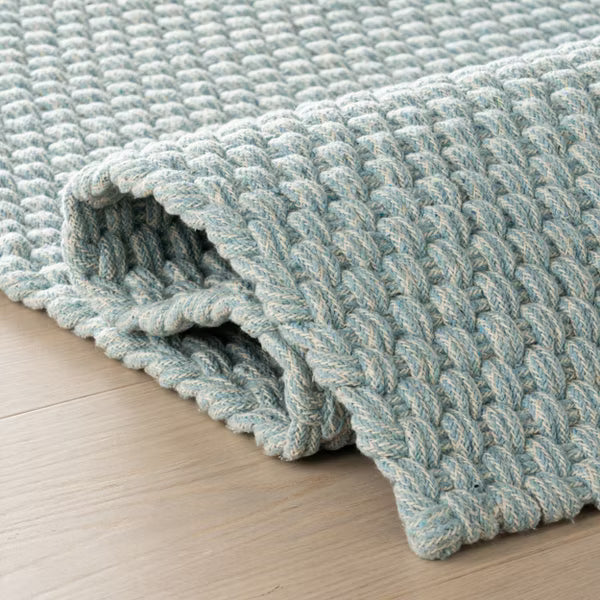 Bridges Rope Rug  -  Light Blue