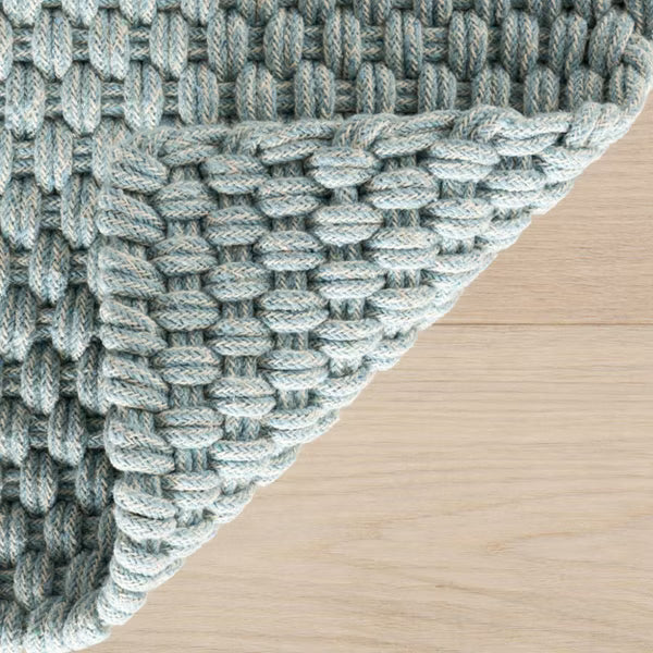 Bridges Rope Rug  -  Light Blue