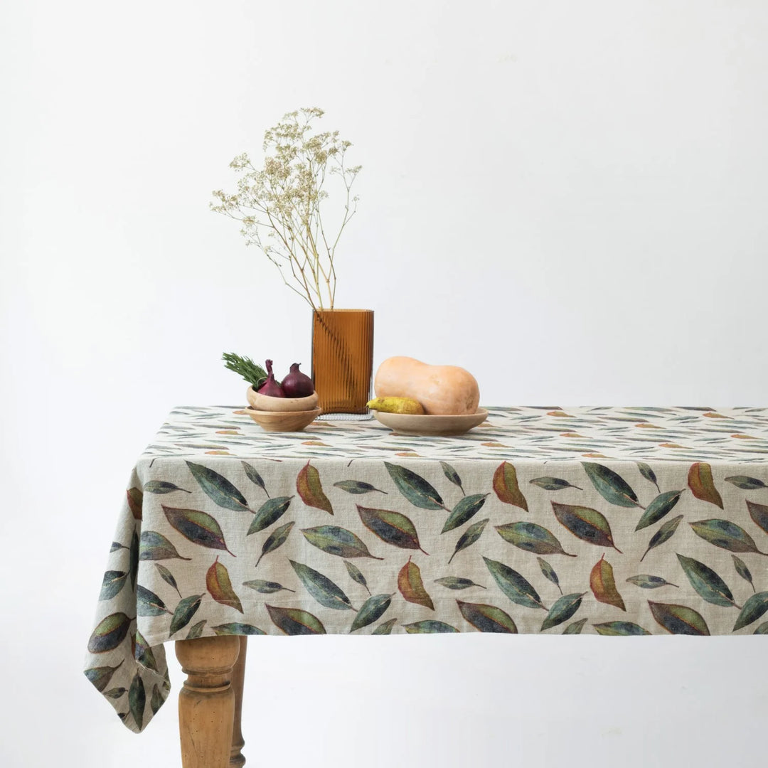 Linen Tales Golden Leaves Tablecloth