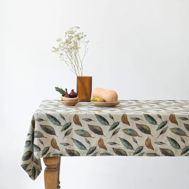 Linen Tales Golden Leaves Tablecloth