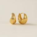 Lover's Tempo Groove Tear Drop Earrings