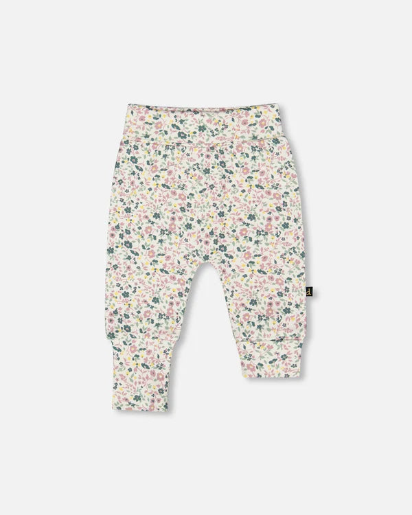 Deux Par Deux Floral Print Pant   H20A20   Printed Flowers