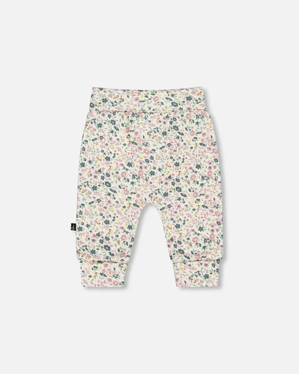 Deux Par Deux Floral Print Pant   H20A20   Printed Flowers **