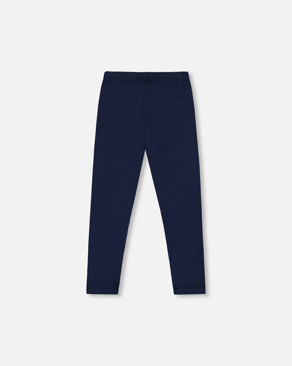 Deux Par Deux Girls Leggings   H20E60   Black Iris
