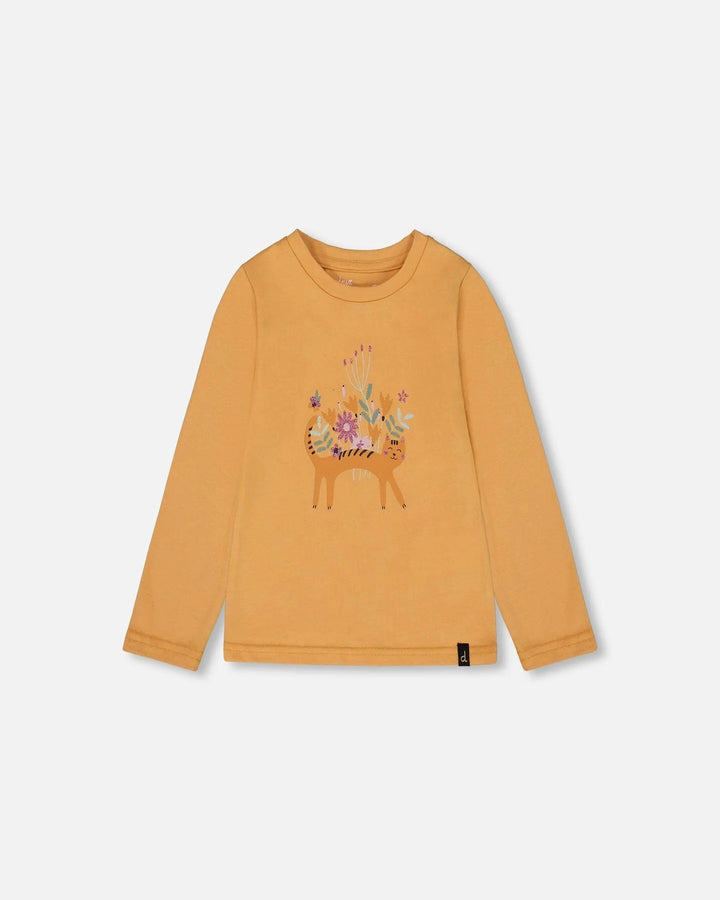 Deux Par Deux Baby Girl Long Sleeve Tee   H20E70    Clay **