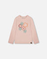 Deux Par Deux Girls Long Sleeve Tee   H20G70   Lotus