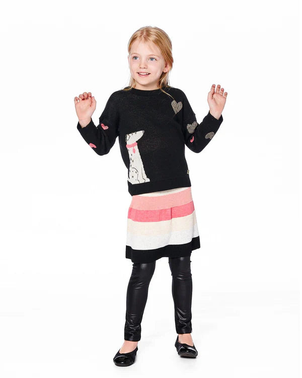 Deux Par Deux Girls Knit Pullover   H20HT71-999   Anthracite **
