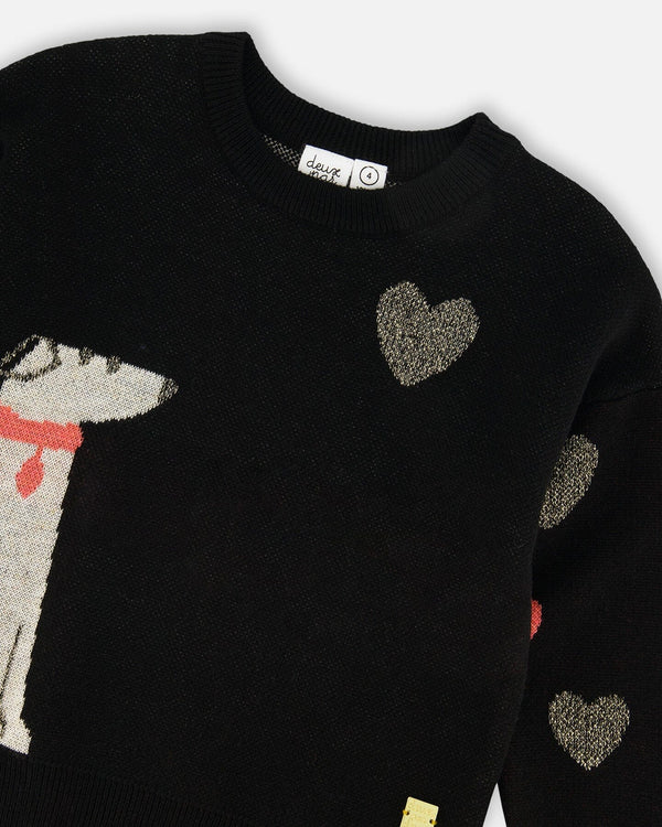Deux Par Deux Girls Knit Pullover   H20HT71-999   Anthracite **